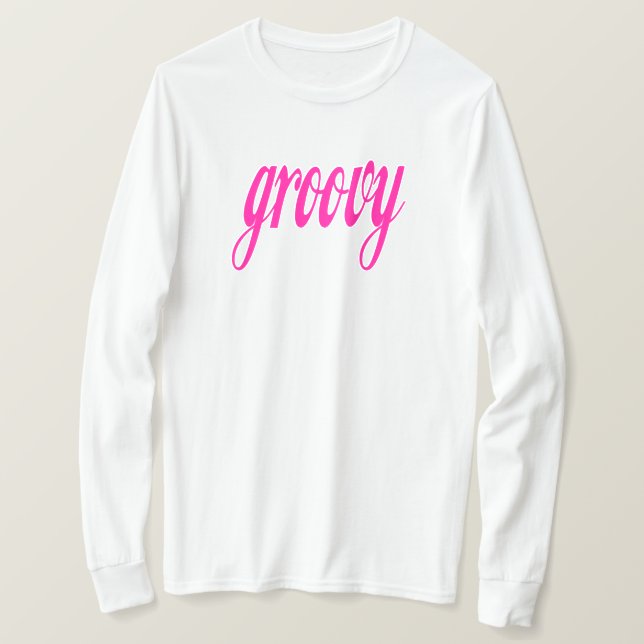 Camiseta Estilo rosa genial (Anverso del diseño)