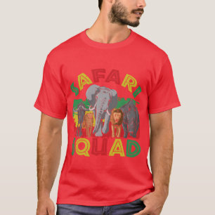 Camiseta Estilo Safari Grupo de Leones Animal Animal Salvaj