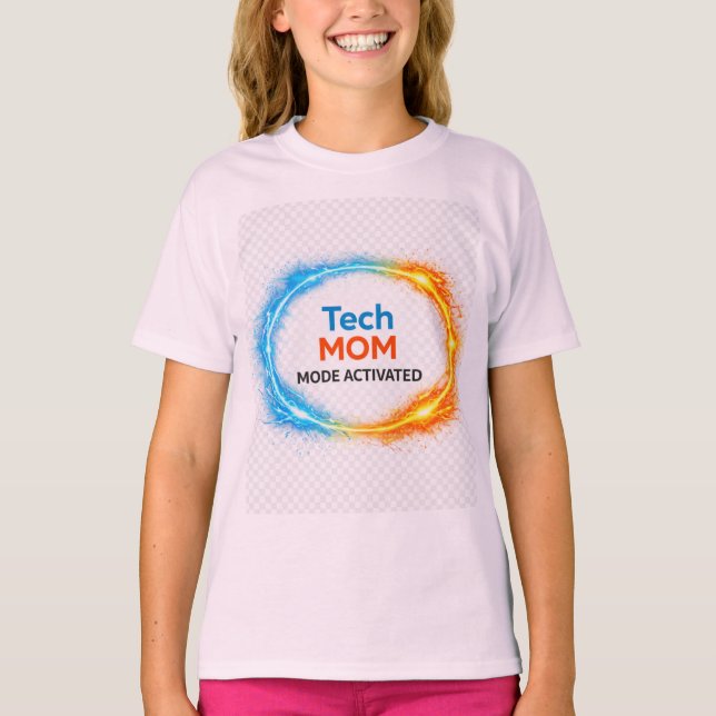 Camiseta Estilo tecnológico de mamá (Anverso)