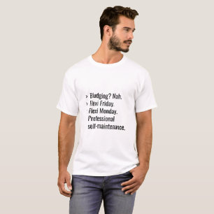 Camiseta Estilo Terminal Flexi Friday y Lunes de Humor
