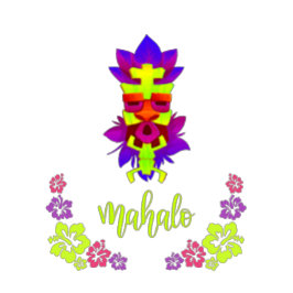 Camiseta Estilo tiki de Mahalo
