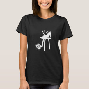 Camiseta Estilo travieso de gato para hombres Mujeres Humor