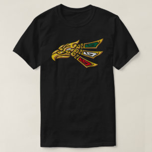 Camiseta Estilo Tribal de Águila Mexicana Hecho En México 