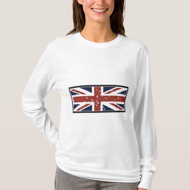 Camiseta Estilo Union Jack del Grunge (Anverso)