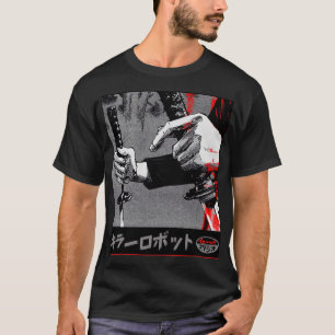 Camiseta Estilo urbano de guerrero japonés samurai