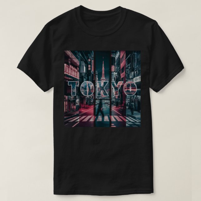 Camiseta Estilo urbano de Tokio (Diseño del anverso)