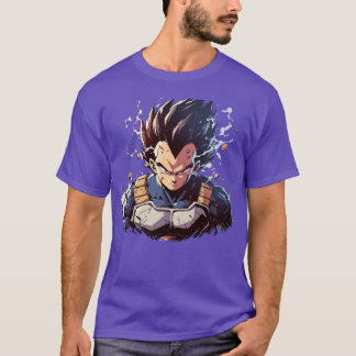 Camiseta estilo vegeta divertido