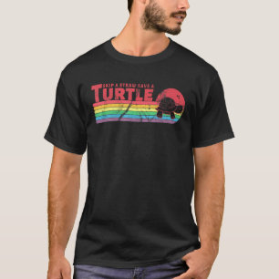 Camiseta Estilo Vintage Arcoiris Gráfico Saltar Una Paja Gu