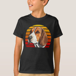 Camiseta Estilo Vintage Atardecer Retro Beagle 