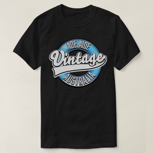 Camiseta Estilo vintage de Adelaide australia (Diseño del anverso)