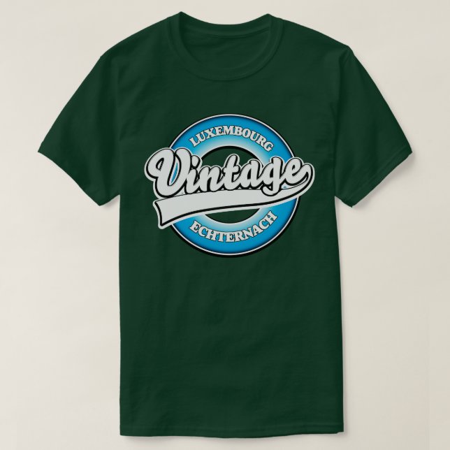 Camiseta Estilo vintage de Echternach luxembourg (Diseño del anverso)