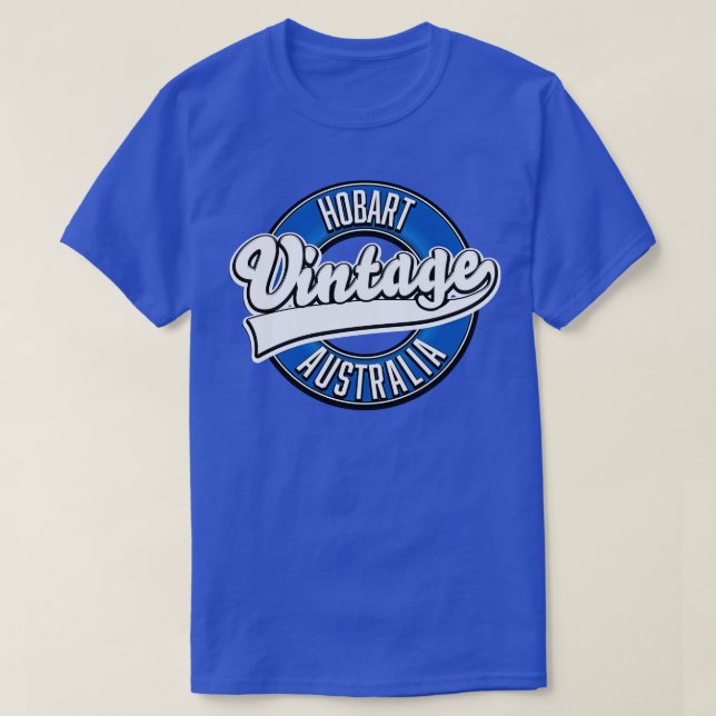 Camiseta Estilo vintage de Hobart australia (Diseño del anverso)