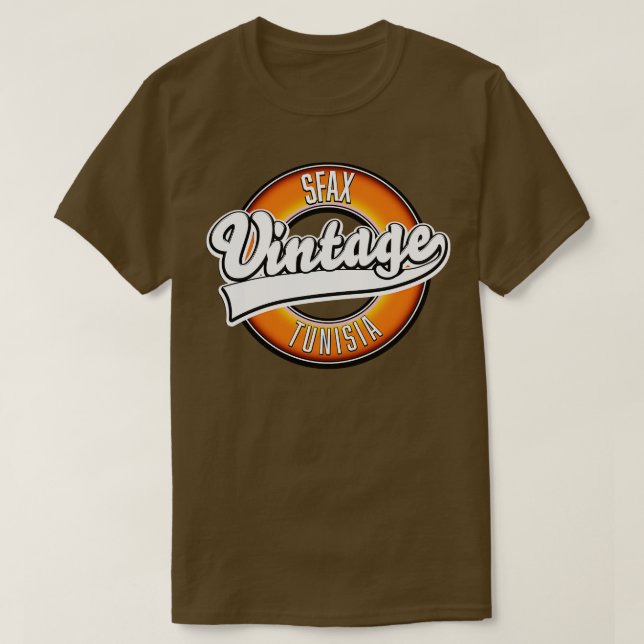 Camiseta Estilo vintage de Sfax tunisia (Diseño del anverso)