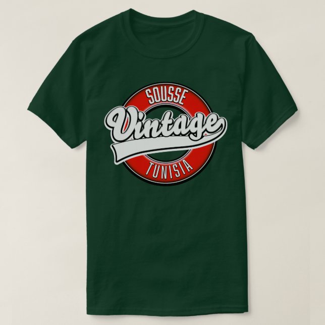 Camiseta Estilo vintage de Sousse Tunisia (Diseño del anverso)