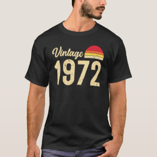 Camiseta Estilo Vintage nacido en 1972 50 cumpleaños retro