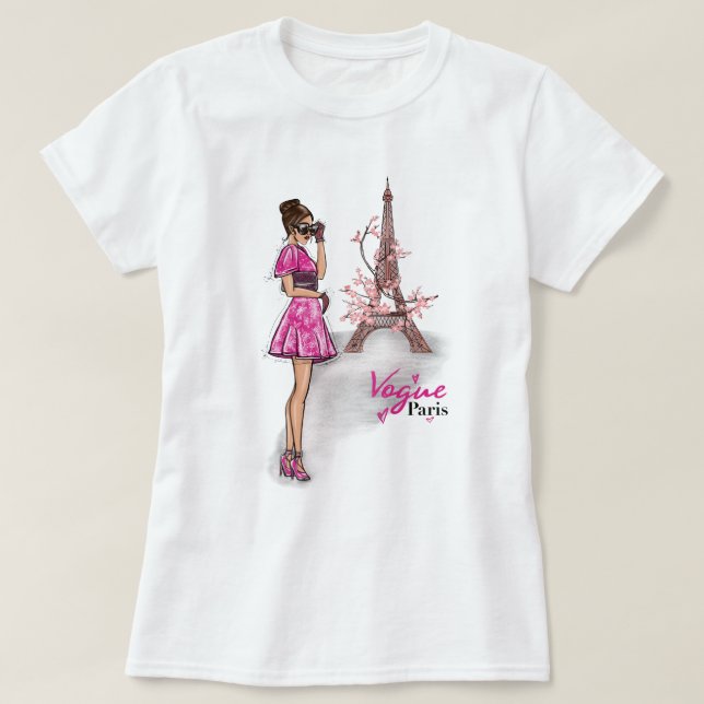 Camiseta Estilo Vogue París (Diseño del anverso)