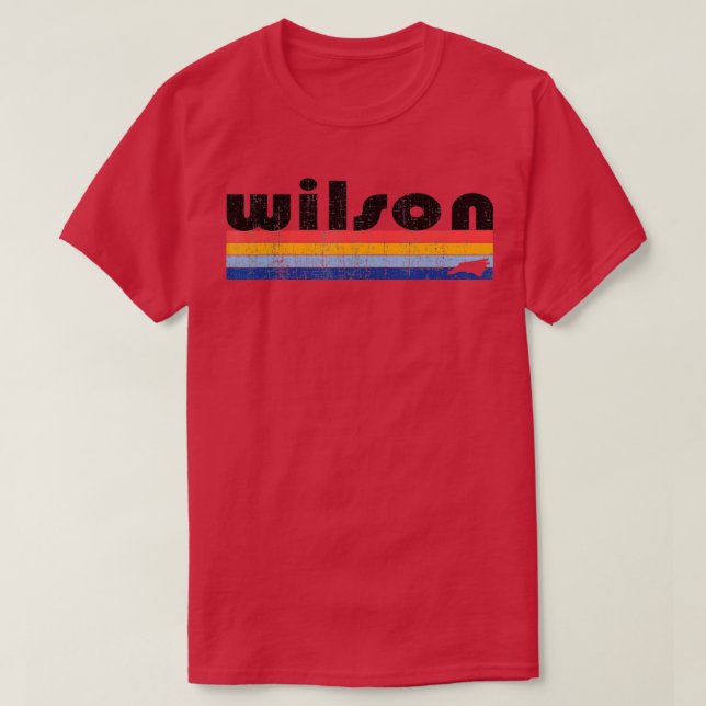 Camiseta Estilo Wilson de estilo de los años 80 NC (Diseño del anverso)