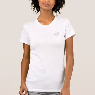 Camiseta ESTILO Y DISEÑO DE CORAZÓN DE MUJERES