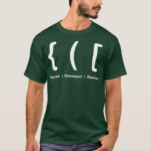 Camiseta Estilos arquitectónicos de Barroco Niemeyer Bauhau