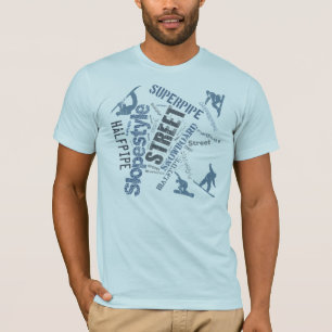 Camiseta Estilos de la snowboard