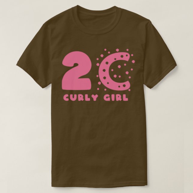 Camiseta Estilos de pelo de Chica de 2C (Diseño del anverso)