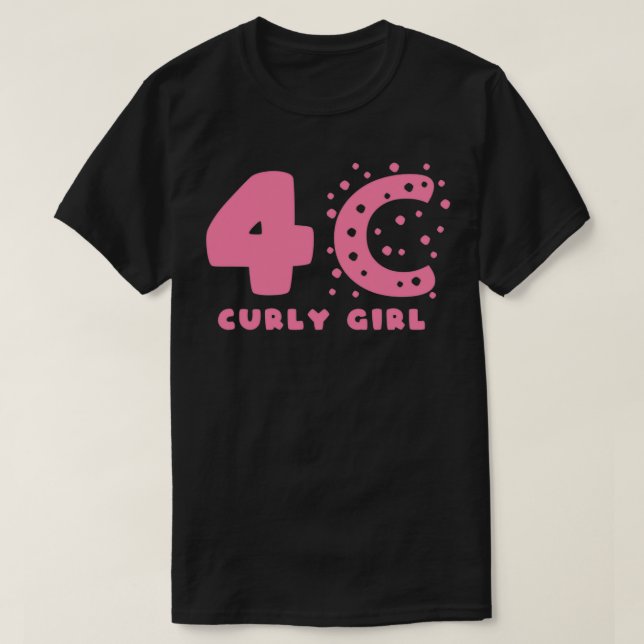 Camiseta Estilos de pelo de Chica de 4C (Diseño del anverso)