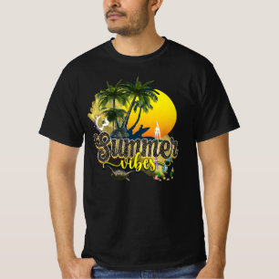 Camiseta Estilosas Vibes De Playa De Verano
