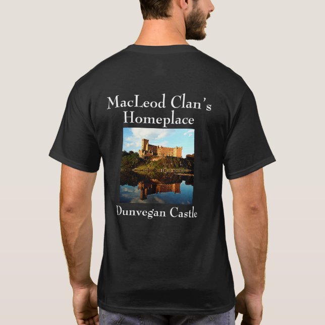 Camiseta Estiloso Castillo Dunvegan - Escocesa MacLeod Clan (Reverso)