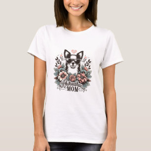 Camiseta Estiloso Chihuahua Mom - Adorable Mascota Dueño Re