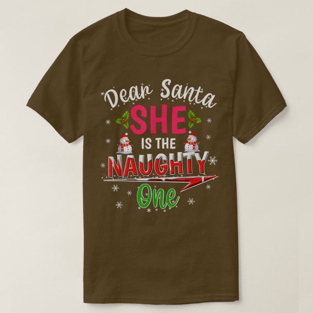 Camiseta Estimada Santa Ella es la hija de los Navidades re (Diseño del anverso)