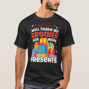 Camiseta Estimado amigo de Santa Will, hermano comercial qu