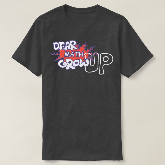 Camiseta estimado crecimiento matemático (Diseño del anverso)
