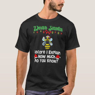 Camiseta Estimado Papá Noel Antes De Explicar Cuánto Sabes