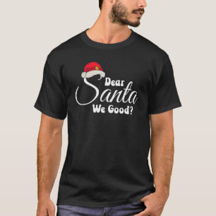 Camiseta Estimado Papá Noel Buena Familia Santa Hat coincid