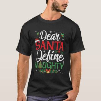 Camiseta Estimado Papá Noel Define La Rara Concordancia Gra
