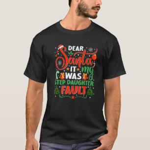 Camiseta Estimado Papá Noel Era Mi Hija De La Familia De Cu