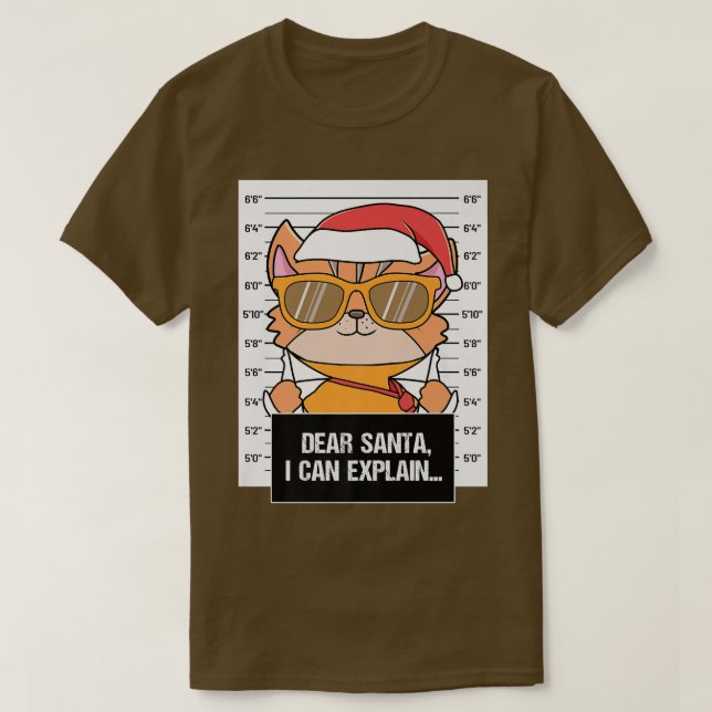 Camiseta Estimado Papá Noel Puedo Evitar La Cristalidad Cri (Diseño del anverso)