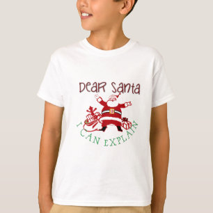 Camiseta Estimado Papá Noel Puedo Explicar A Los Niños Tee