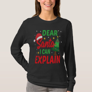 Camiseta Estimado Papá Noel, puedo explicarle a Navidades g