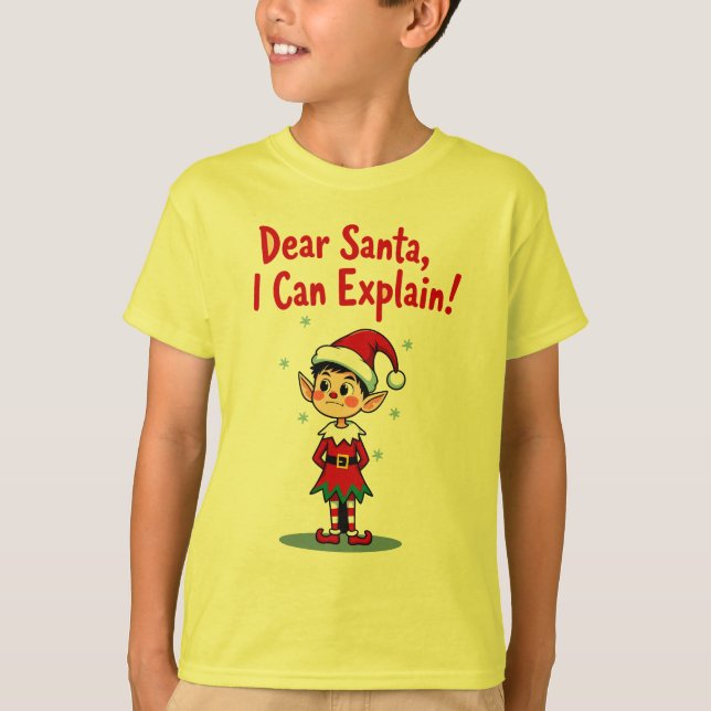 Camiseta Estimado Papá Noel, puedo explicarlo - Mischief de (Anverso)