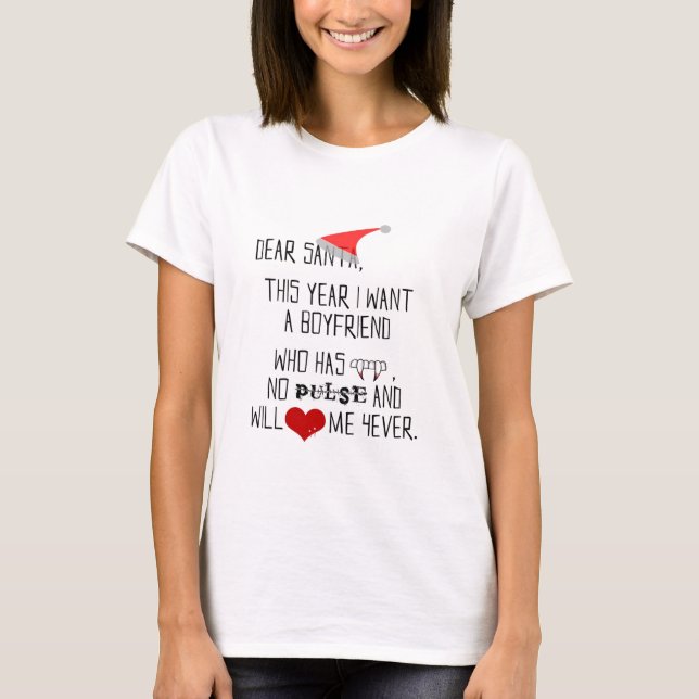 Camiseta Estimado Santa… (Anverso)