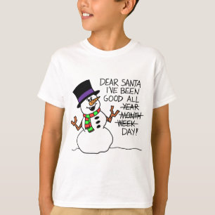 Camiseta Estimado Santa bueno todo el día