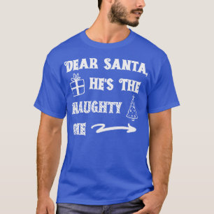Camiseta Estimado Santa Hes el travieso 1
