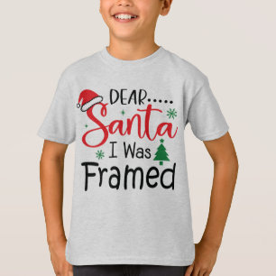Camiseta Estimado Santa I fue acusado de Navidades gracioso