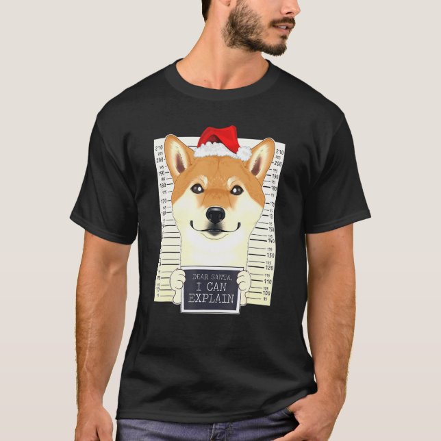 Camiseta Estimado Santa I puede explicar - Divertidos Navid (Anverso)