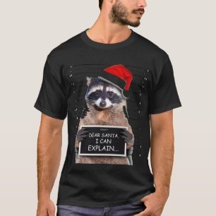 Camiseta Estimado Santa I puedo explicar el mapache de Navi