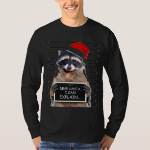 Camiseta Estimado Santa I puedo explicar el mapache de Navi