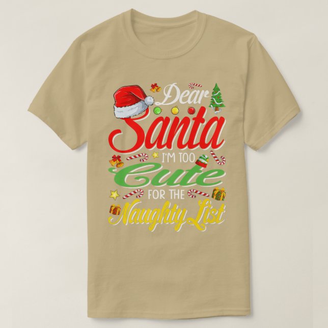 Camiseta Estimado Santa Im Demasiado Apreciado Para La Herm (Diseño del anverso)