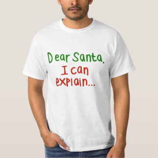 Camiseta Estimado Santa que puedo explicar