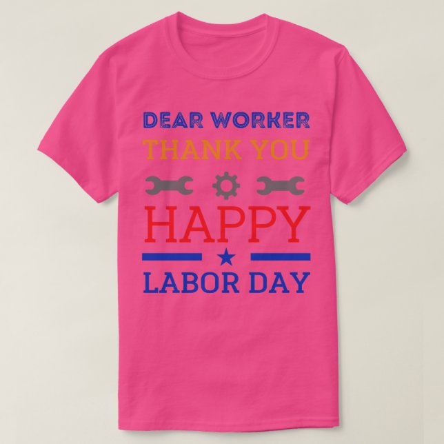 Camiseta Estimado trabajador (Diseño del anverso)